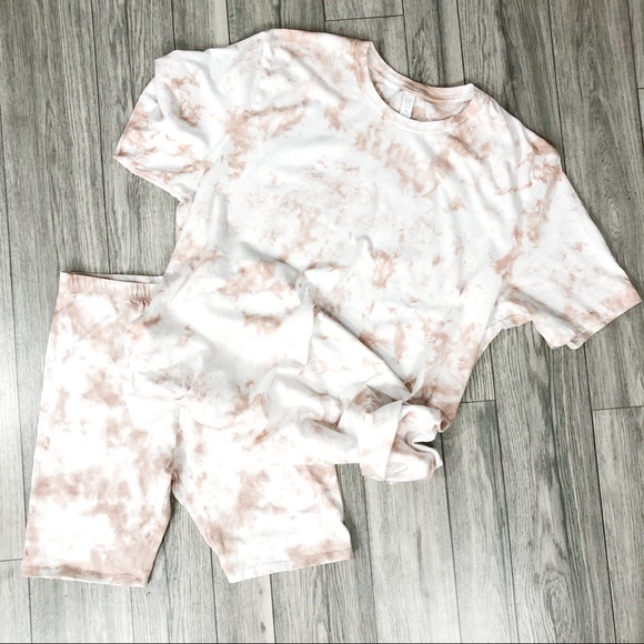 NEW Tie dyed Spring Set Shirt shorts Spring S-3X - Picture 7 of 11